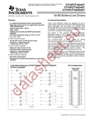 74FCT162244ATPACT datasheet  